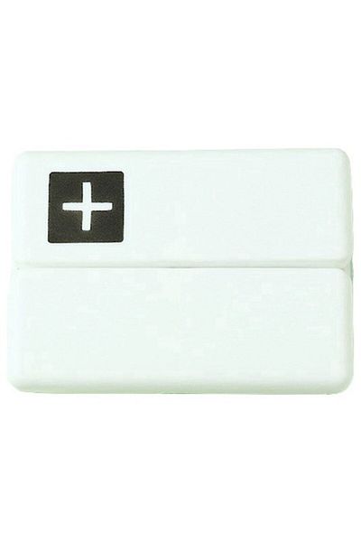 Camy Portable Medicine Storage Box with 7 Sealed Compartments, Foldable, White/Black