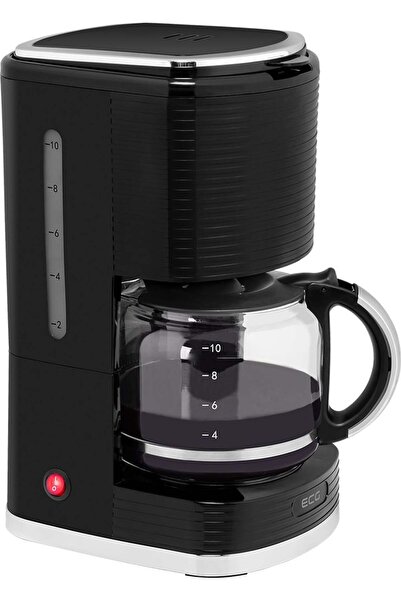ECG KP 2150 Stripe coffee maker, 980 W, 1.5 liters, 10 cups of coffee at once, drip-stop system