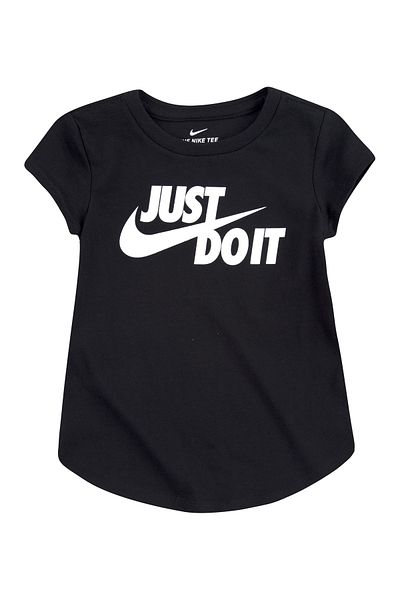Nike JDI Swoosh Split T-Shirt - Black