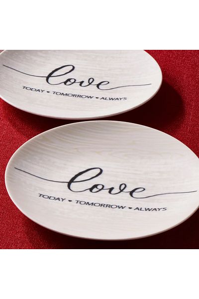 Güral Porselen Güral Porcelain Camelia 4 Piece 25 cm Serving Plate 25342