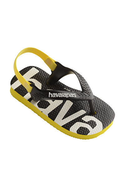 Havaianas Baby Logo Mania Flip Flops - Black