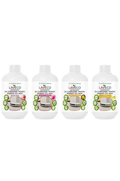 LAVECO Detergent for robot vacuum cleaner with mop function Universal compatible Bio (100% ) - safe
