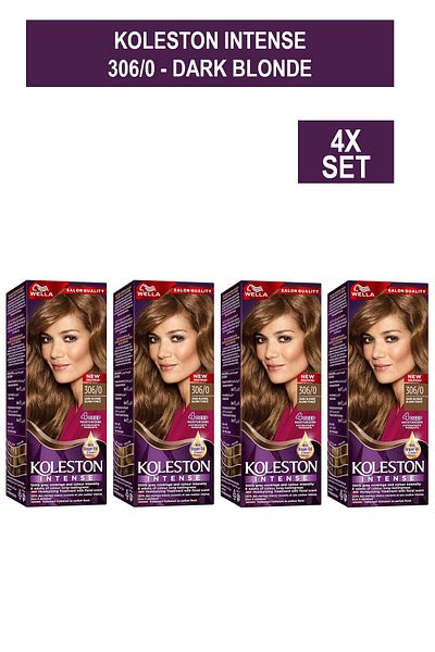 Wella Koleston Intense MAXI 306/0 - DARK BLONDE x4