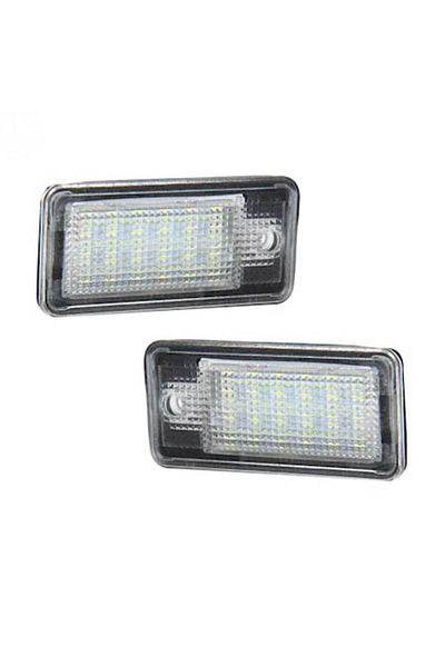 Mad Set 2 becuri LED pentru plăcuța de înmatriculare Canbus, compatibile cu Audi A4 B6, B7, A6 C6, A3, A5, A8, Q7