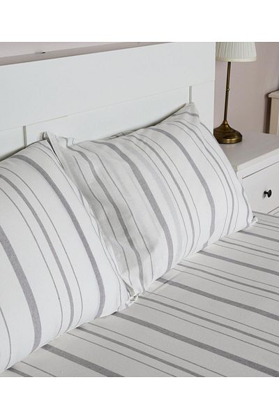Menderes Home مجموعة القطن مجموعة ملاءات مخططة مفردة Solinea