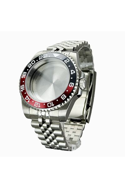 Choice F-flat Jubilee Band BGW9 bue lumoius bezel Fit for Sub Dive Watch Case NH34 NH35 NH36 NH70 NH72 200m
