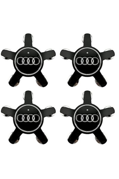 OEM Set 4 capace pentru jante din aliaj Audi, negre, Spider/Claw 135mm