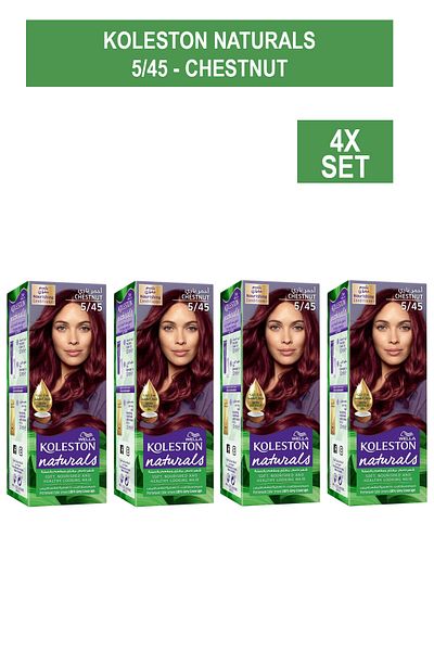 Wella Koleston Naturals NATURALS 5/45 - CHESTNUT x4