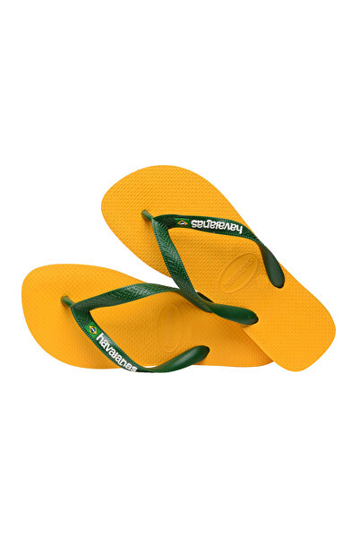 Havaianas Brazil Logo Pop Flip Flops - Yellow