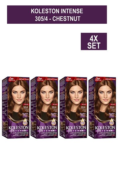 Wella Koleston Intense MAXI 305/4 - CHESTNUT x4