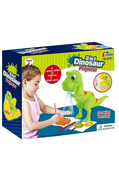 OEM Proiector 2 in 1 pentru desen cu accesorii Dinozaur