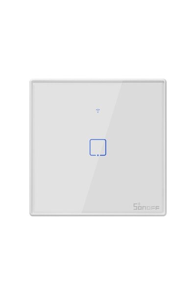 Sonoff Intrerupator Smart cu Touch WiFi + RF 433 T2EU1C TX, (1 canal)