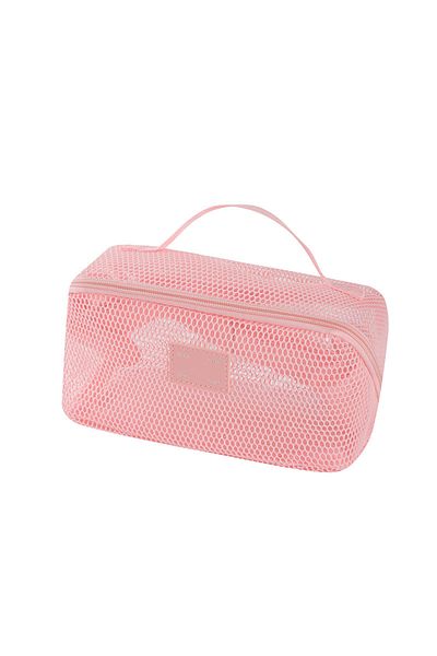 Choice3 pink Makeup Organizer Female Toiletry Kit Bag Make Up Case Storage Pouch Vanity Storage, Cosmetic Ba