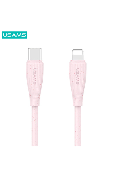 Usams SJ717 Type-C To Lightning 30W Hızlı Şarj/Veri Kablosu - 480MBPS - 1m