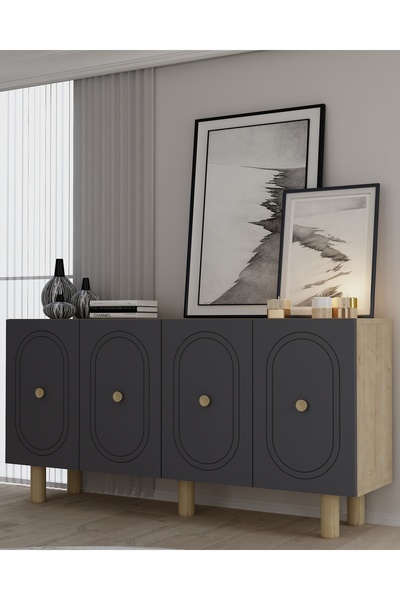 DEMONTE DECOR POLENDD (KB150) BOHEM KONSOL SAFİR-ANTRASİT