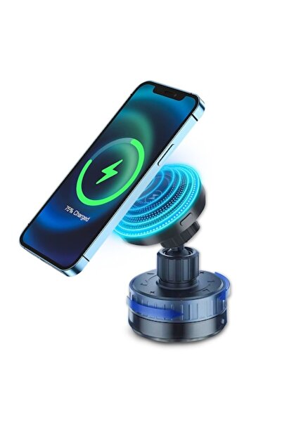 Techsuit Suport Flexi Bord/Parbriz pentru Telefon cu Incarcare Wireless, Magn...