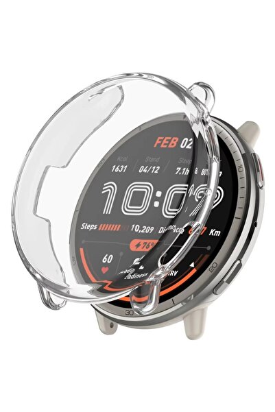 Choice جراب شفاف من مادة TPU لهاتف Amazfit Active 2 مع حماية كاملة للشاشة من ...