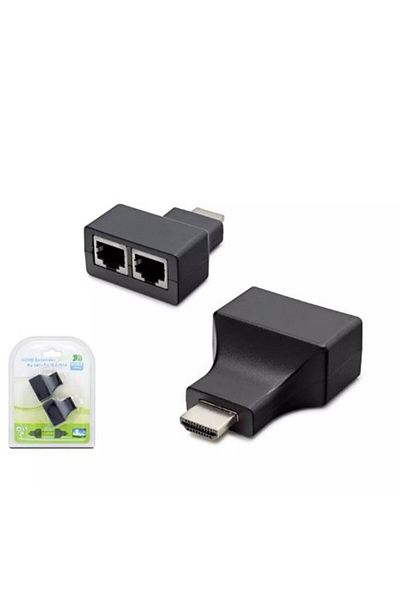 OEM هادرون HDX1298 موسع HDMI بواسطة CAT5-6 30M أسود