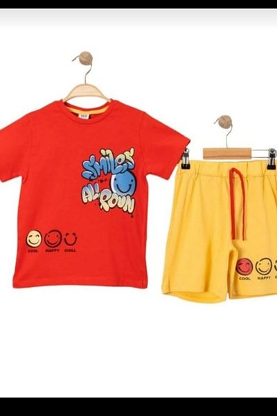 fourcloversfashion Boy's Combed Cotton Bottom Top Set