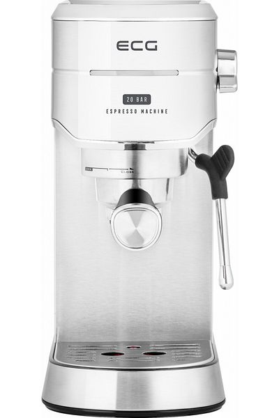 ECG Espressor manual ESP 20501, 1450 W, 1,25 L, 20 bar, capsule, dispozitiv, oțel inoxidabil