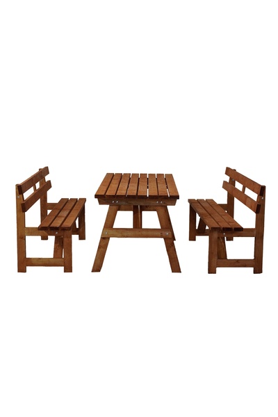 Vivense MSM BANKLI PİKNİK MASASI, 8 KİŞİLİK