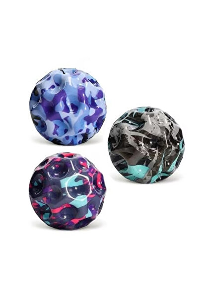 sallma Set 3 mingi Saltarete, super space ball, culoare camuflaj, 7 cm