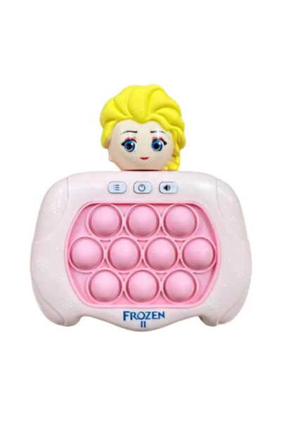 SARALMA Pop-It Console interactive game, anti-stress, with sounds and lights, Frozen 2 shape