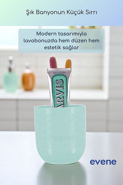 Evene Θήκη οδοντόβουρτσας Βάση οδοντόβουρτσας Βάση οδοντόβουρτσας Εξωτερική Τυρκουάζ Χρώμα Μοντέλο 77