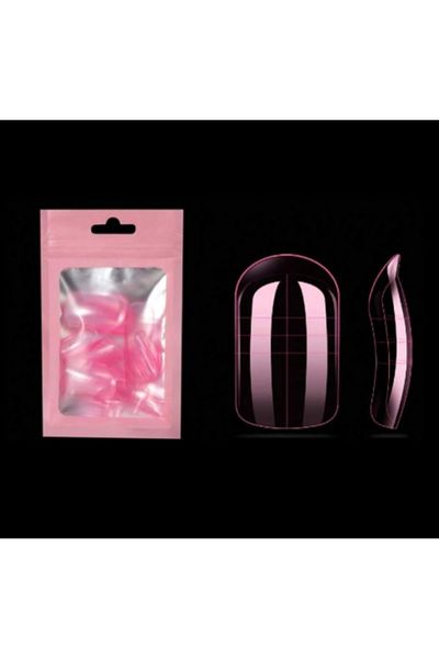 Choice 60pcs Pink 150PCS Toenails Foot Armor Mold,15 Size Polyethylene Gel Toenails Extension, Reusable Ful
