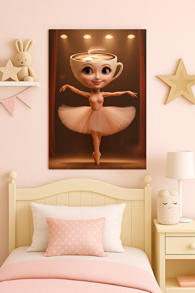 BLT DİZAYN Ballerino Cappuccino Tablo din sticlă - fără ramă | Decor pentru c...