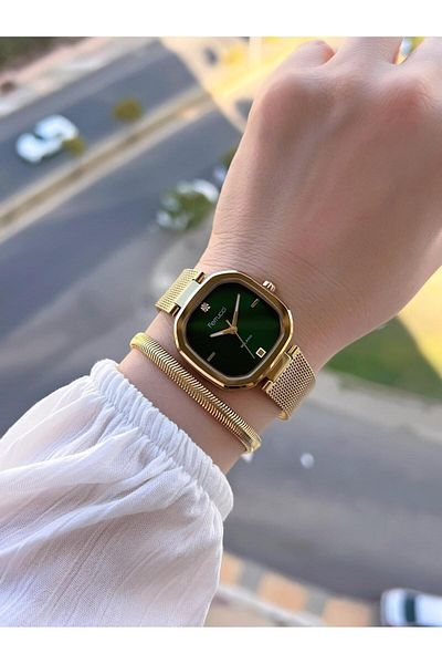 Ferrucci Steel Cord 2 Years Warranty New Season 30 Mt Water Resistant Women Wrist Watch B.03412.M08