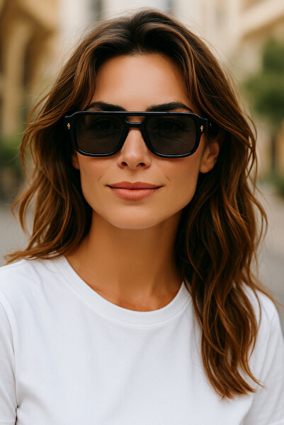 Eyesofia Julia Unisex Black Sunglasses