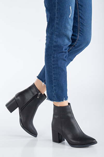 CEMAY SİVRİ BURUN BİLEK BOY 7CM KLASİK KADIN BOT