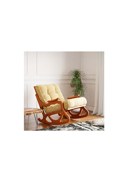 Vivense COZY SALLANAN SANDALYE VE TV KOLTUĞU, SARI MEŞE