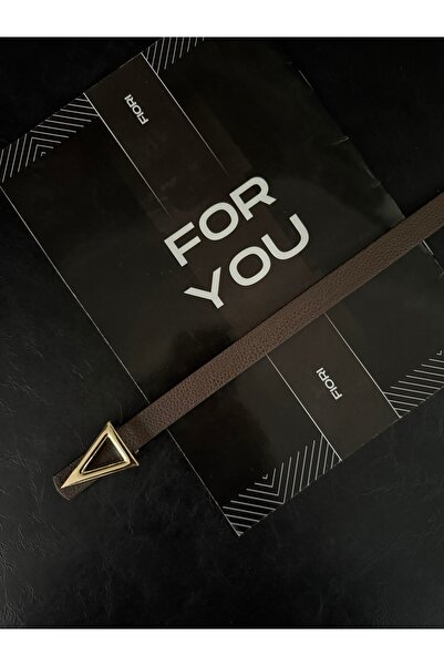 Fiori Basic Women's Pants Belt with Triangle Buckle, Jacket Belt, Dress Belt