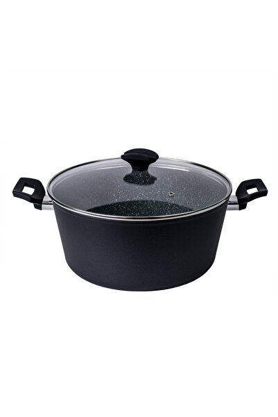 Zilan Oală cu capac de sticlă, diametru 28 cm, înălțime 13 cm / ZLN 3338