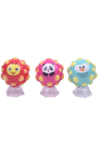 SARALMA Set 3 mingi Saltarete cu lumini, super ball, multicolor, 7 cm