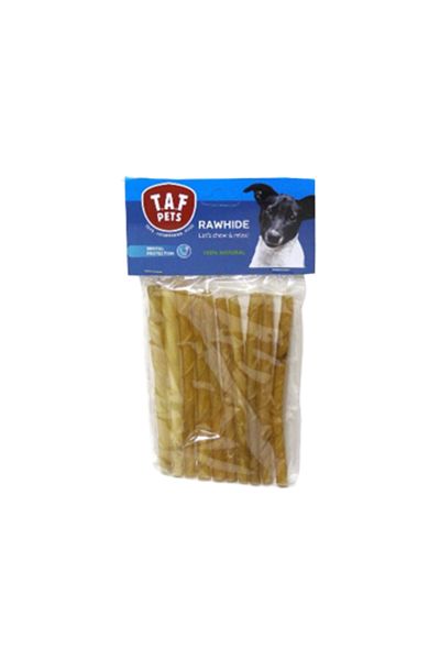 TAF PETS Recompense caini, oase din piele presata, 0,145Kg, 12.5 cm, diametru 4-6 mm, 10 bucati