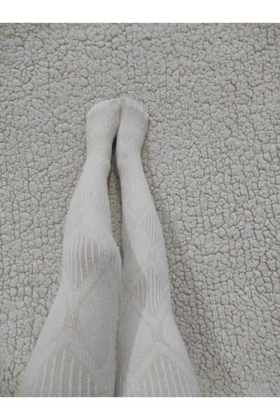 DÜVEN Knitwear Ayda Cotton Girls Vanilla Pantyhose