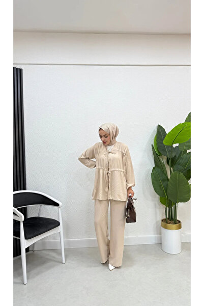 VOLT CLOTHİNG Hijab Top Set se šněrovacími kalhotami Ayrobin