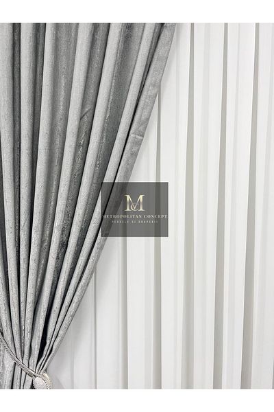 Metropolitan Concept Set of 2 Gravel curtains, worked on 10 cm wide rejansa