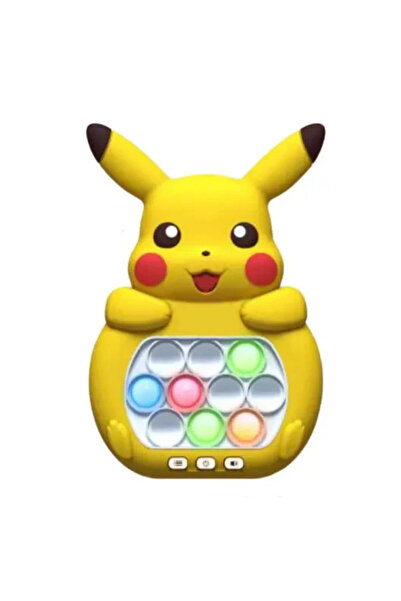 sallma Joc interactiv Pop-It Consola, antistres, cu sunete si lumini, forma Pikachu