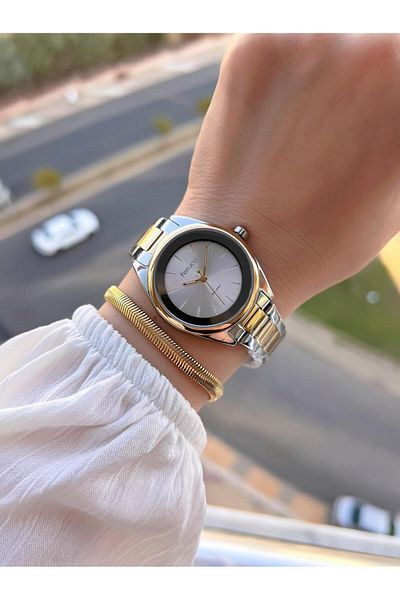 Ferrucci Steel Cord 2 Years Warranty 3 Atm Water Resistant Women Wrist Watch+Bracelet Bfc.03435.06