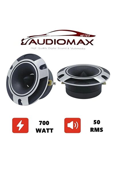 AUDİOMAX 700 Watt Profesyonel Spl 10 CM Dome Tweeter Anfi Uyumlu 2 Adet