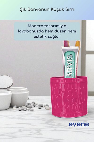 Evene Θήκη οδοντόβουρτσας Θήκη οδοντόβουρτσας Βάση οδοντόβουρτσας Θήκη οδοντόβουρτσας Φούξια Χρώμα Μοντέλο 76