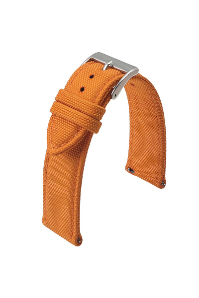 Choice سوار ساعة من قماش الشراع الأصلي باللون البرتقالي مقاس 19 مم، مقاس 18 م...