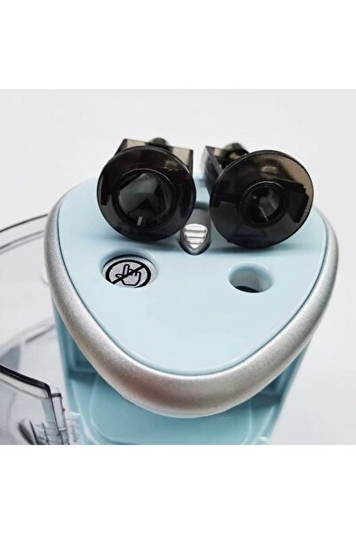 Flippy Electric Pencil Sharpener, 2 Holes, Blue/Gray, 4×AA (not included)