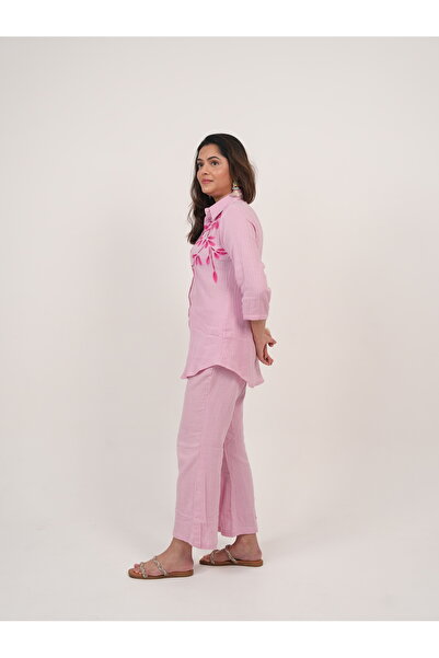 Lehar Pink Soft Cotton Co-ord Set