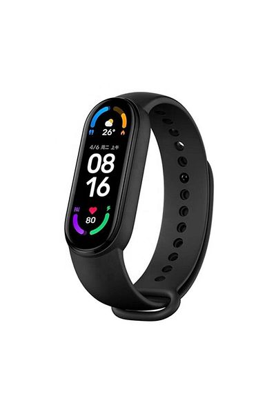 SOL Watch Strap for Xiaomi Mi Band 5/5 NFC/6/6 NFC/Amazfit Band 5, Protect, J54, Silicone, Intense D