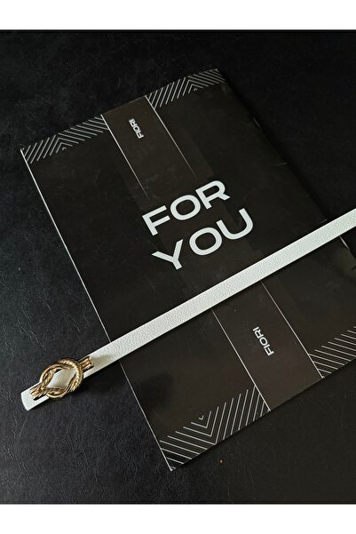 Fiori Thin Snake Buckle Basic Women's Pants Belt, Jacket Belt, Dress Belt